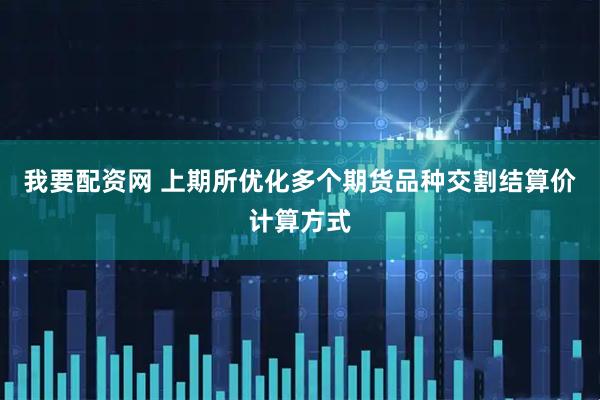 我要配资网 上期所优化多个期货品种交割结算价计算方式